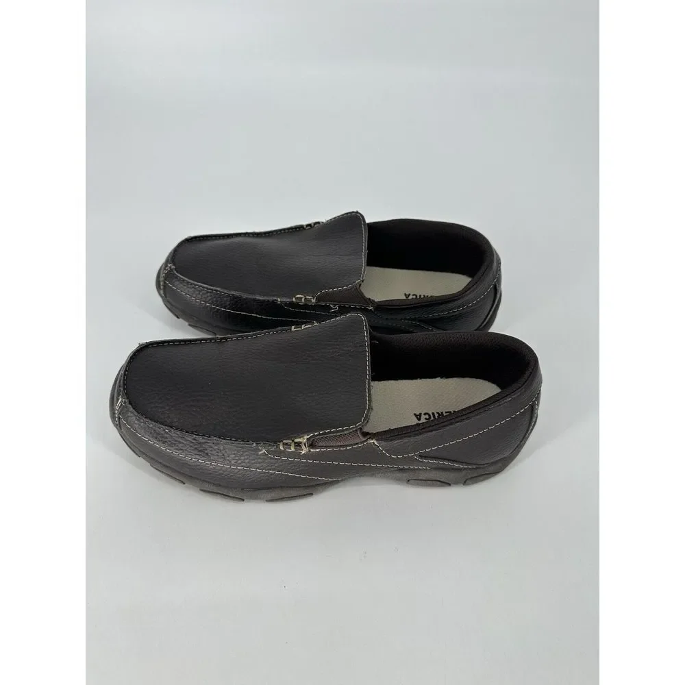 Perry Ellis America Prepp Loafer Brown Leather‎ Fashion Loafers Mens Size 6